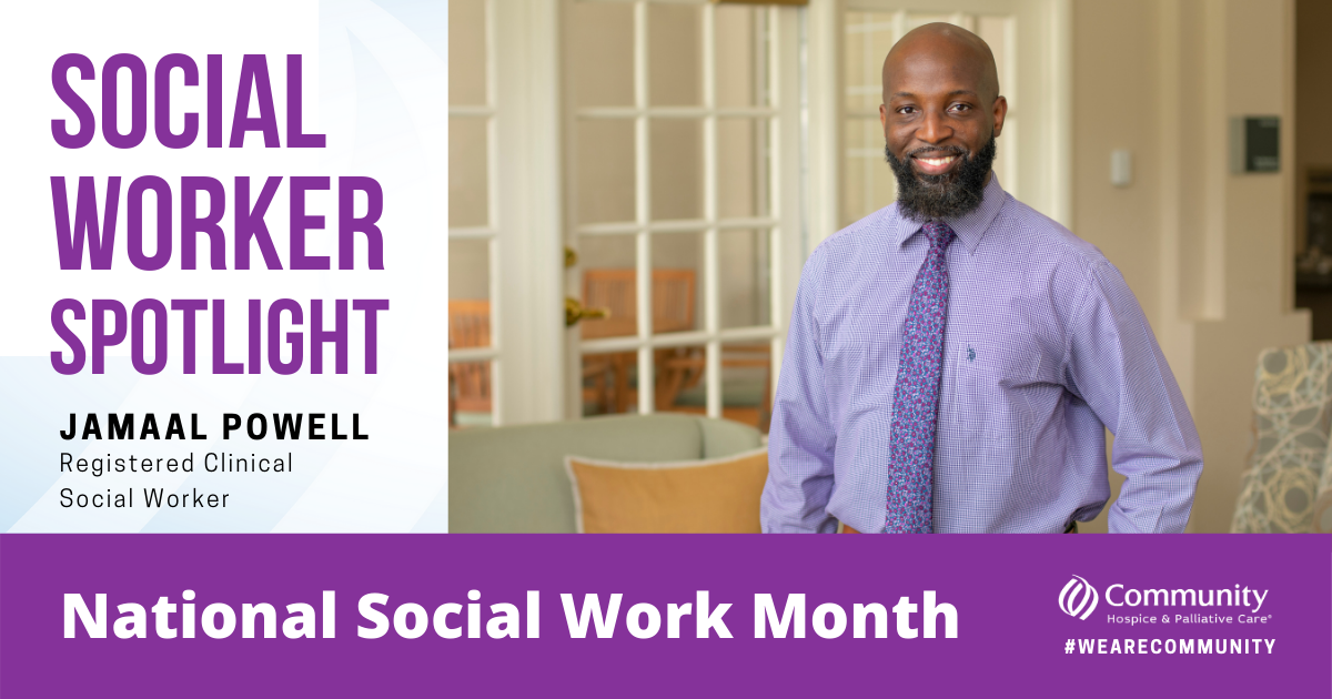 National Social Work Month - Registered Clinical Social Worker Jamaal Powell