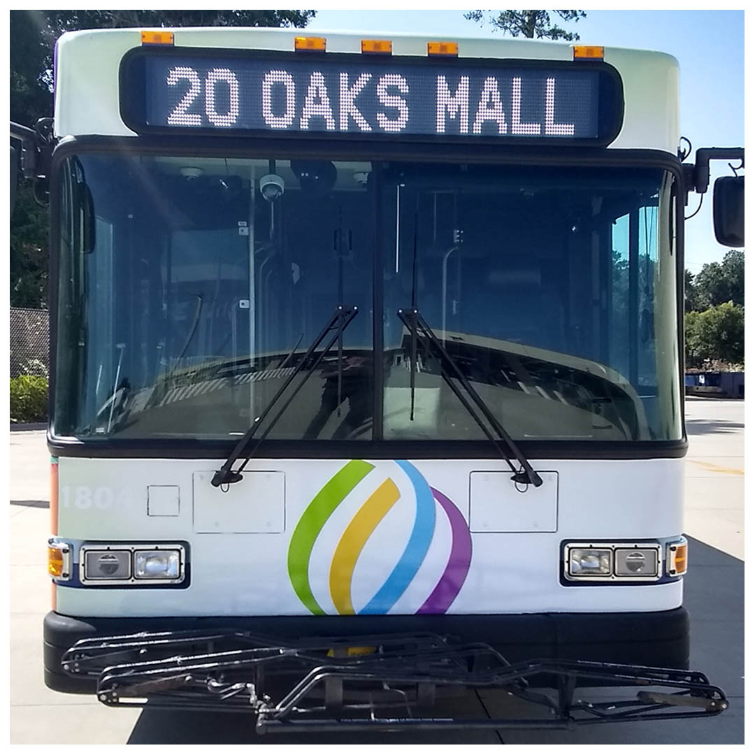 Community Hospice Gainesville Bus Wrap Front View