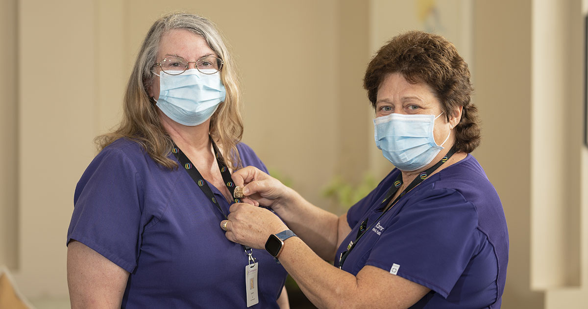 Susan Workman Getting Her CHPN Pin