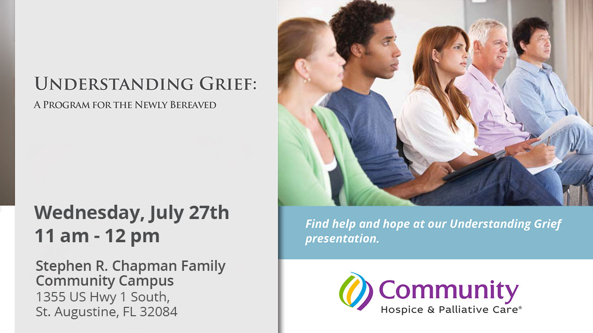 Understanding Grief St Johns County Session July 27th