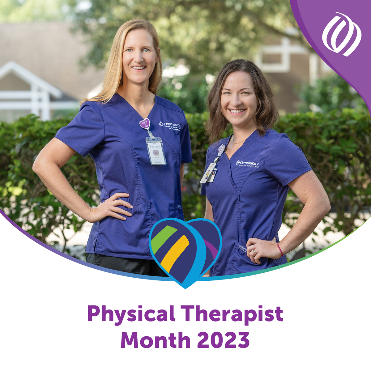 Laurie Guenther-Burris and Ali Thompson Community Hospice & Palliative Care Physical Therapists