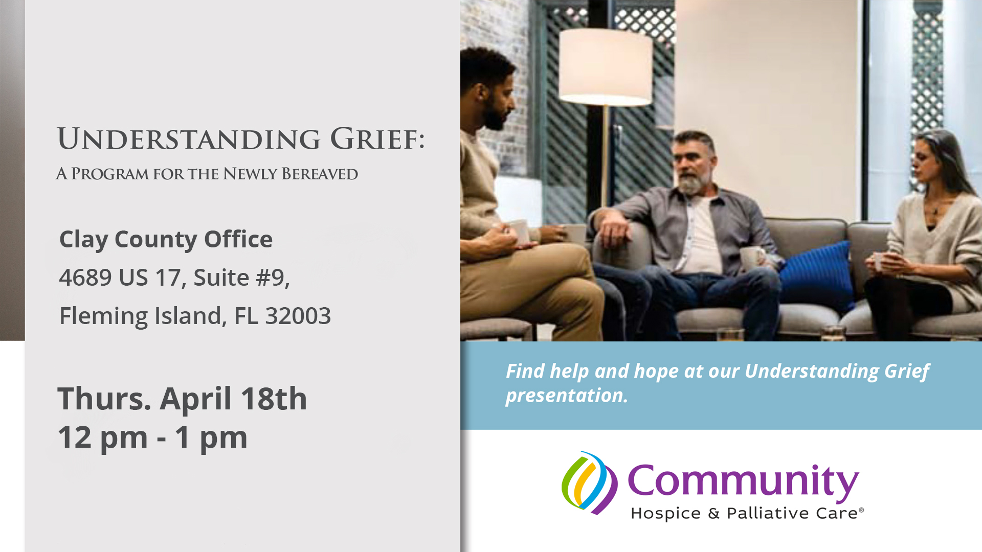 Understanding Grief Clay County 4-18-2024