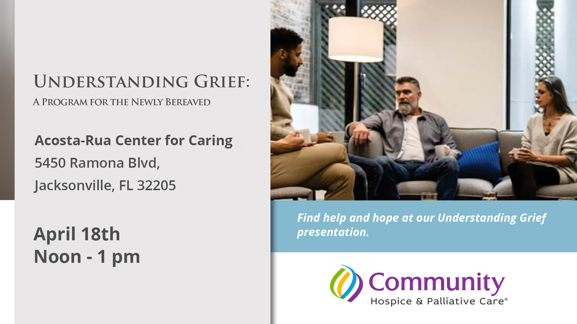 Understanding Grief Westside Baker 04-18-2025