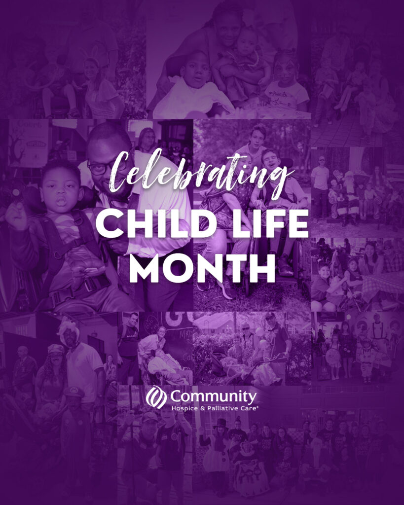 child life month social graphic