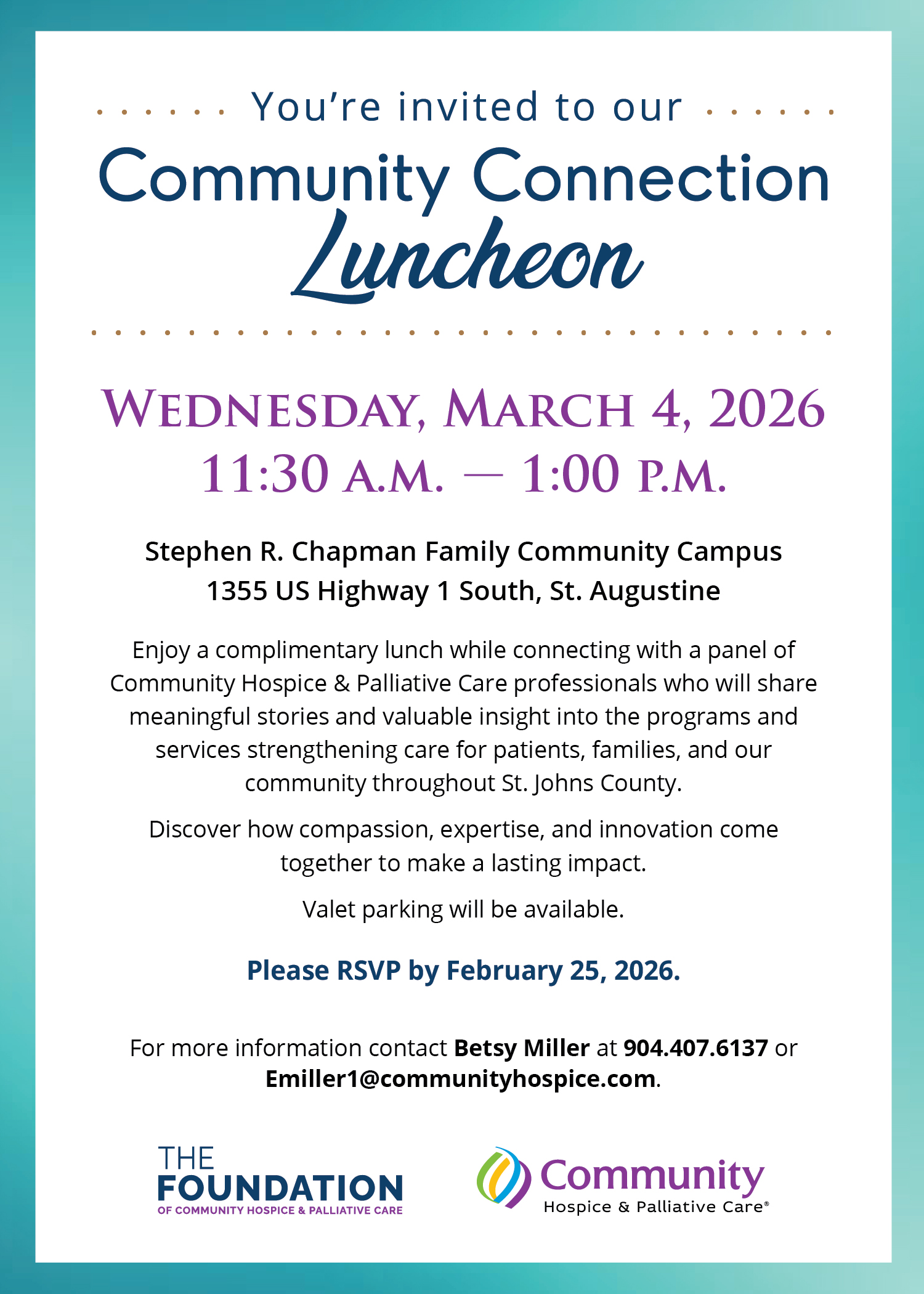 FDN Community Connection Luncheon Digital Invite