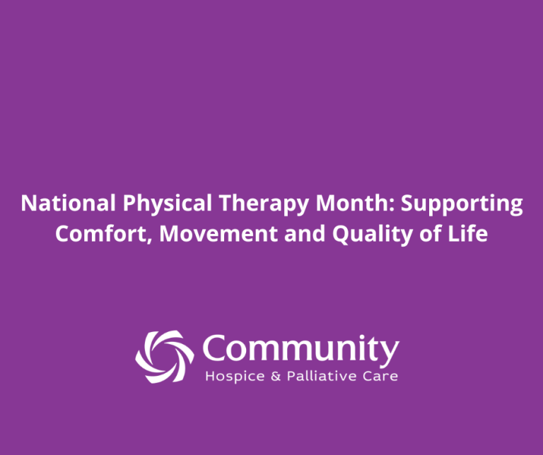 Hospice & Palliative Care Month