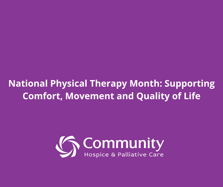Hospice & Palliative Care Month